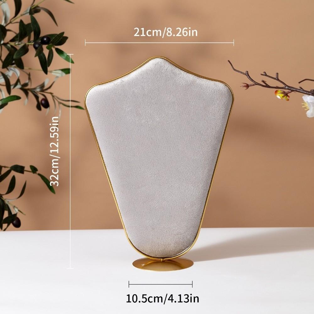 Crown Shaped Necklace Display Holder Metal Base Jewelry Organizer Store Window Display