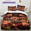 Cyberpunk Hero Custom Name Pattern Bedding Quilt Set Quilt Cover Pillowcase Home Birthday Gift(1 * Duvet Cover + 2 * Pillowcase, Without Core)