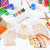 Unicorn Painting Kit Set - Wooden Craft Blank Cutouts for Kids & Adults DIY Ornament Coloring Supplies Creative Wood Unicorn
