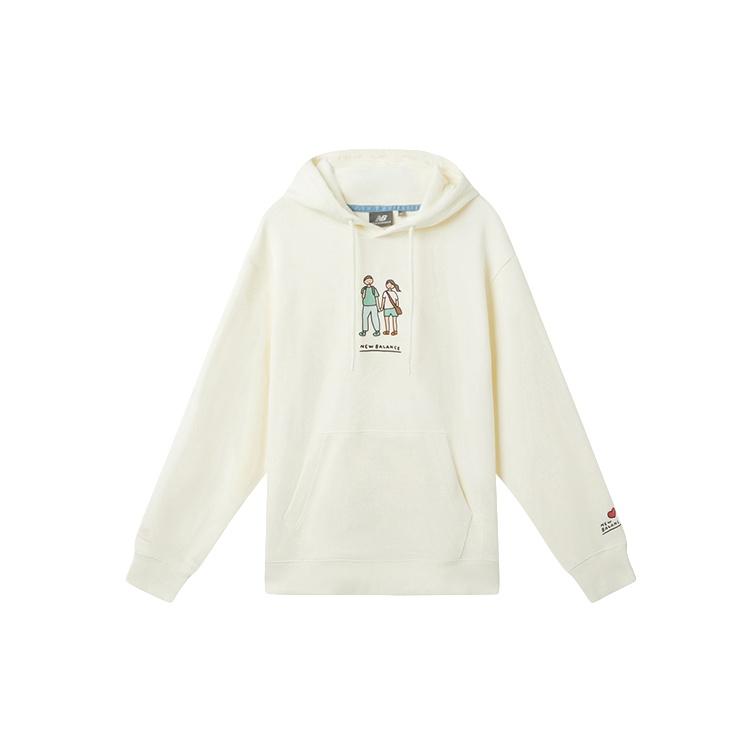 New Balance x Zero Per Zero Printing Casual Sports Round Neck Hoodie Asia Sizing White Unisex NCA47013-IV XXL