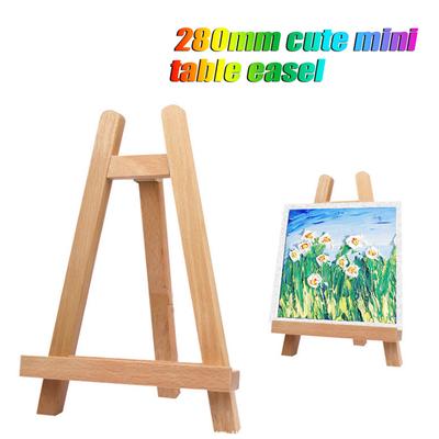 Mini caballete trípode de madera para exhibición, soporte de pintura, soporte de lona para tarjetas, fiesta de boda
