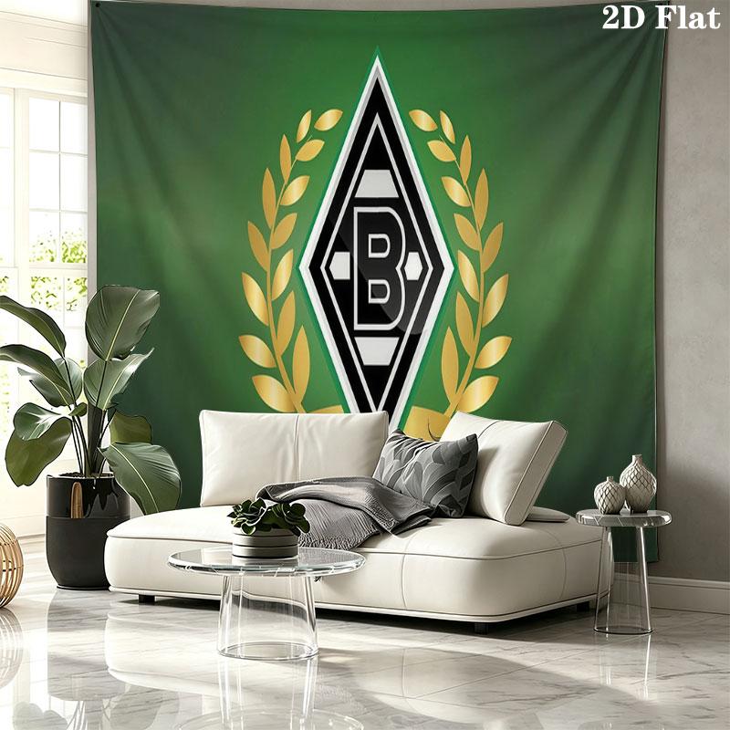 Borussia Monchengladbach Wall tapestry, aesthetic printed fabric blanket, suitable for bedroom, living room, and home decor.