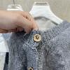 DIMANAF 2025 Autumn Women Sleeveless Vest Sweaters Knitting Buttons Oversize Casual Style Loose Sweater