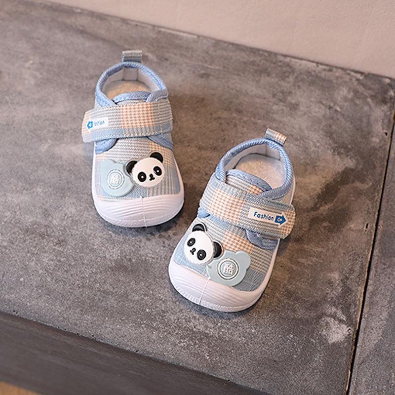 Baby Toddler Cartoon Soft Sole Shoes With Velcro For Boys Girls Kids Walkers
