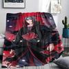 1Pc Cartoon Print Flannel Blanket, High Quality Comfortable for All Seasons, Home Decor, Warmth and Comfort, Perfect for Christmas Birthday Gift