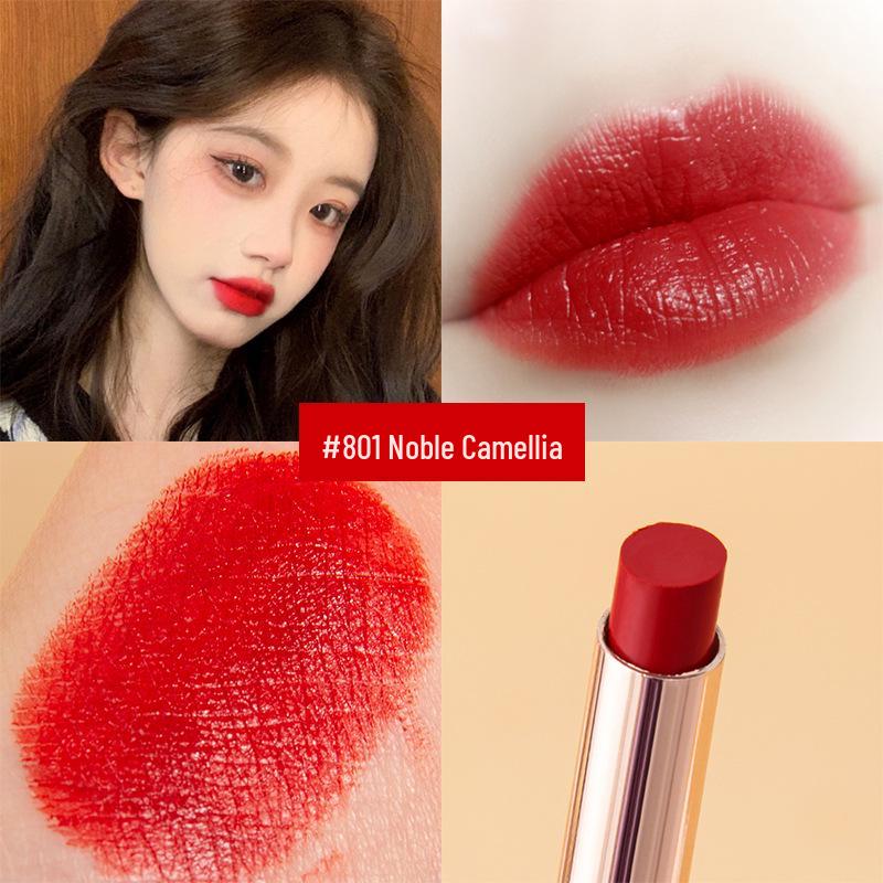 

Golden Velvet Semi-Matte Moisturizing Lipstick, Slim Tube, Long-lasting, Non-Fade