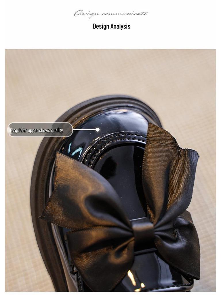 Mädchen Leder Prinzessin Ballerinas: Lässige Frühjahrs-/Herbstschuhe für Studenten