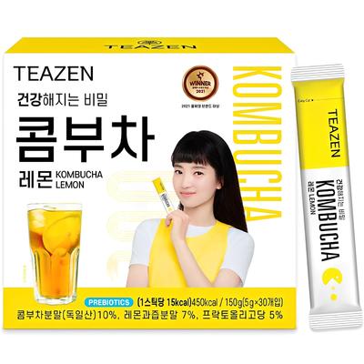 Teazen Lemon Kombucha Tea 30 Sticks