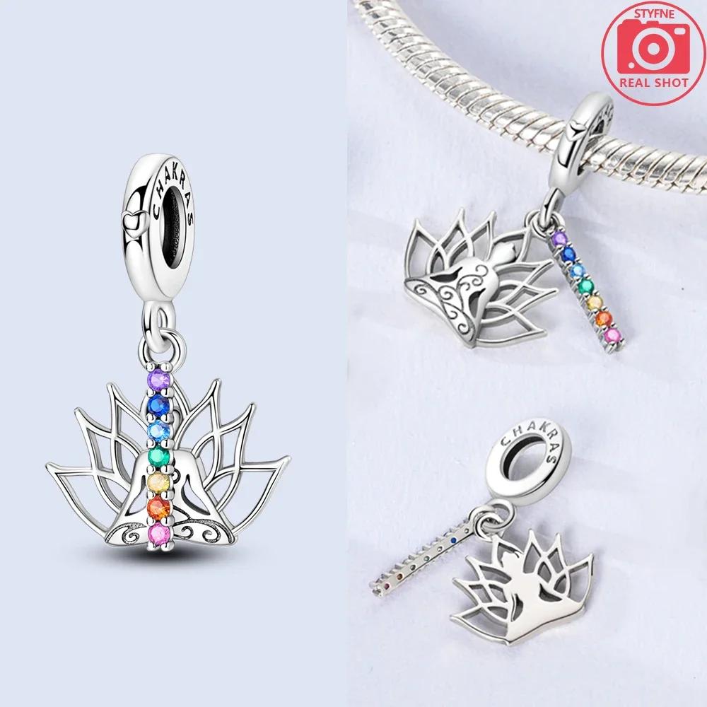 Pendants Woman Original Copper Rose Flower Bear Butterfly Beads Fit Bracelet Pendant Jewelry Making Up For Women Fine Gift