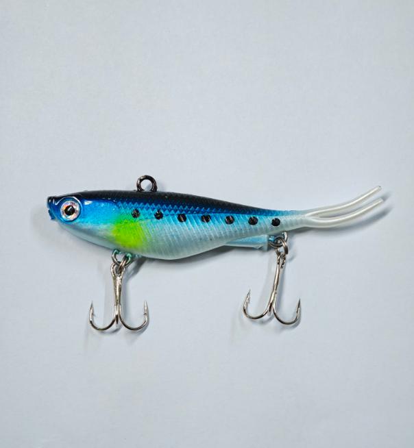 

9.5CM 20G Зимняя рыболовная приманка VIB Ice Fishing Lure Мягкая рыболовная приманка с чернилами