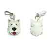 West Highland White Terrier Dog Keychain Handmade Leather Cute Doggy Key Ring Bag Charm Christmas Gifts