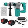 Rechargeable Brushless Electric Rotary Hammer Multifunction Electric Hammer Impact Power Drill Tool for Makita Battery