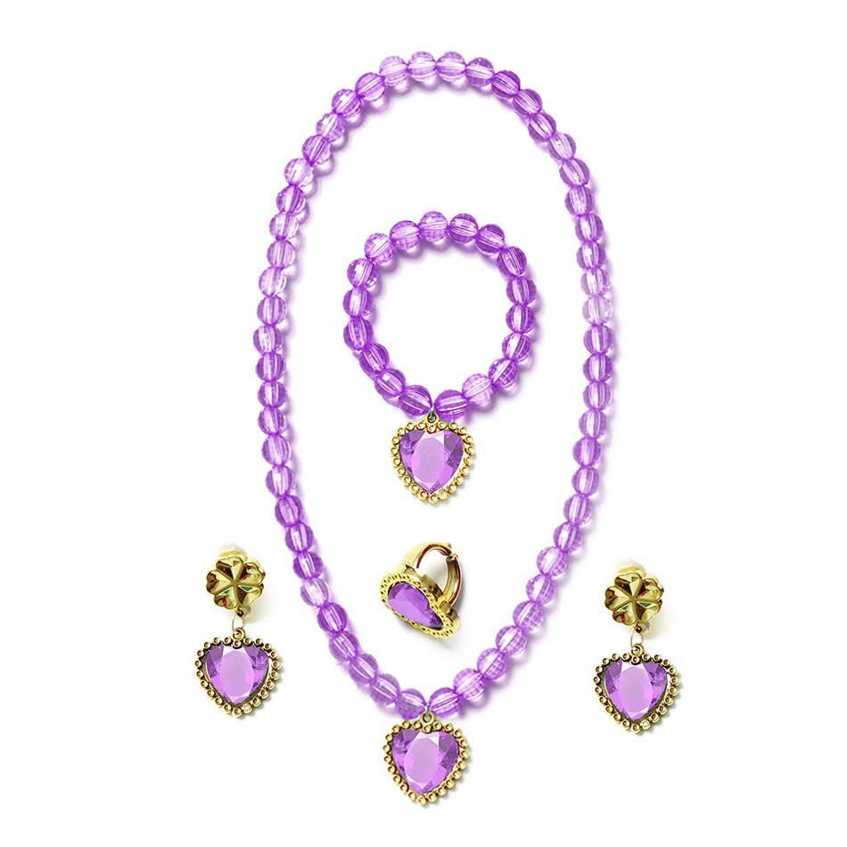 Accessori da Principessa Cosplay Gioielli per Bambini Collana Viola a Coda di Pesce Accessori