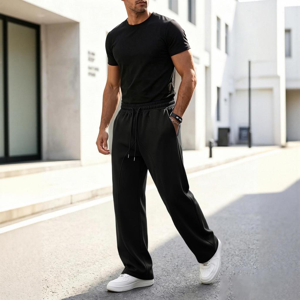 Men's Color Stylish Casual Athletic Pants Versatile Joggers for Outdoor Sports and Everyday Wear