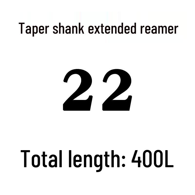 Extra Long High-Speed Steel Taper Shank Machine Reamer for Deep Holes, Sizes 16, 18, 20, 22, 24, 25, 30, 40