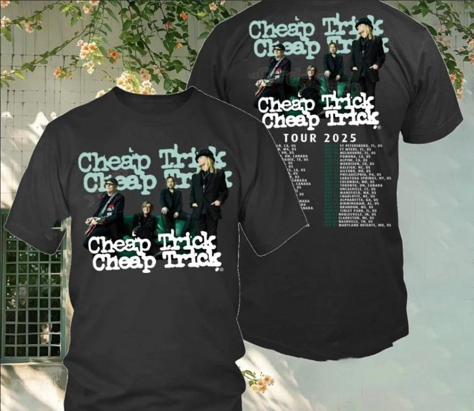 

Новая футболка группы Cheap Trick с двусторонним принтом, черная, унисекс, все размеры от S до 4XL, высококачественная, люксовая, для мужчин и женщин, топ Y2k 4XL