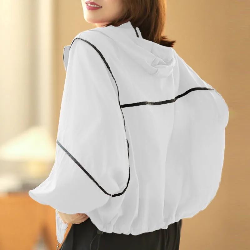 Giacca da donna leggera protezione solare abbigliamento estivo cappotto anti-UV traspirante moda coreana cappotto ampio