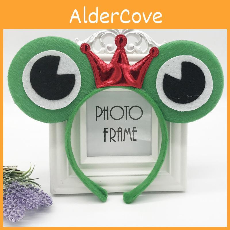 Green Frog Headband Kids Party Headband Handmade For Childrens Play And Themed Events