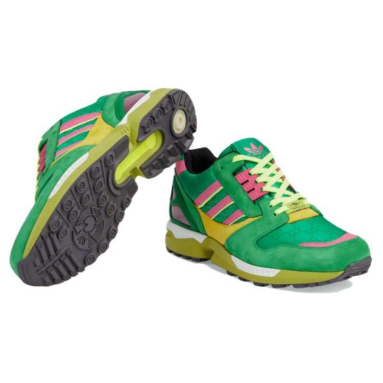 Adidas Originals ZX 8000 GG Canvas Lace-Up Low-Top Sneakers Men Sneakers Green 721937-AAA89-3749