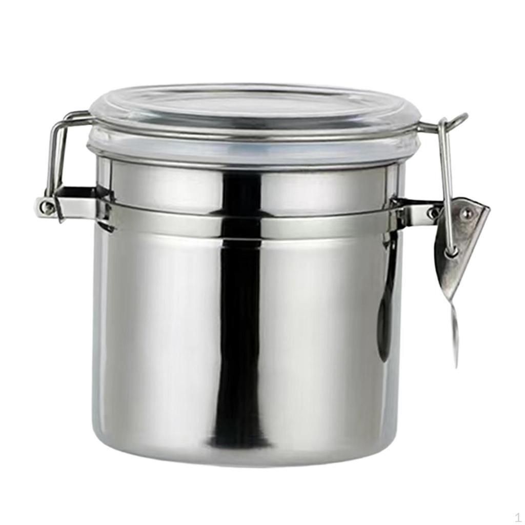 Coffee Bean Container Kitchen Cereal Storage Jar Multipurpose Utensils Airtight Tank for