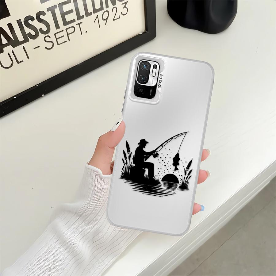 

Cartoon Forest Fishing Man Phone Cover Case for Xiaomi Poco X3 NFC C51 C50 C61 X3 Pro Poco C50