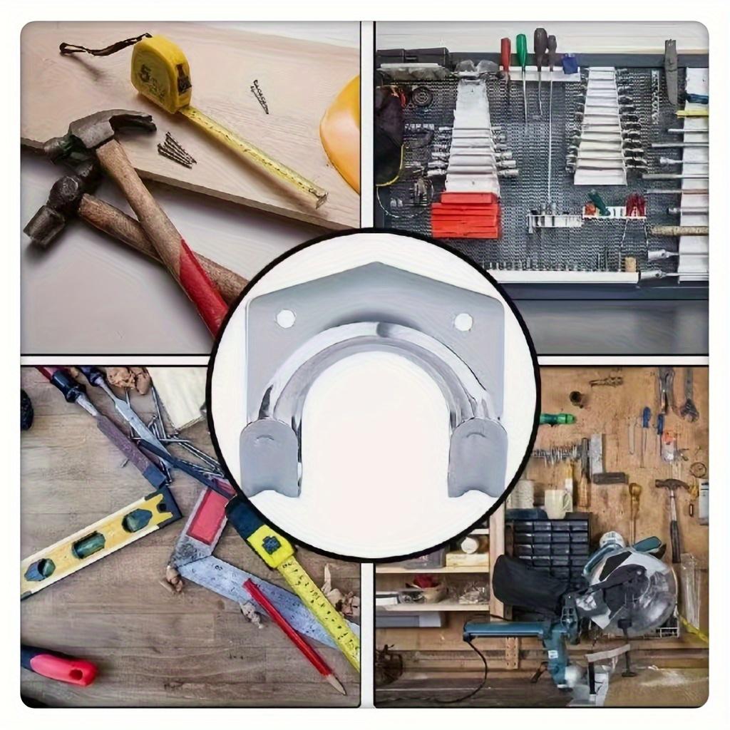 5Pcs Heavy-Duty Metal Wall-Mounted Tool Rack Set Includes Screws, Garden Tool Storage Rack, Suitable for Shovels, Rakes, and Other Tools