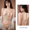 Red Push-Up Bra Set: Six-Button Adjustable, Anti-Side-Boob, No Underwire, Small Bust Enhancement