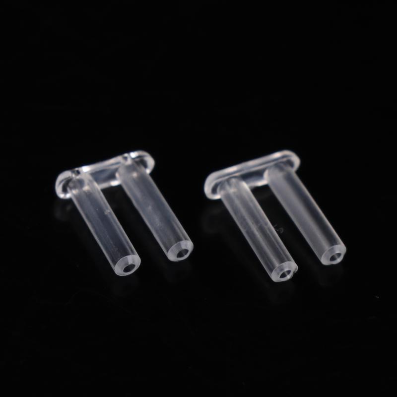 100 Peças Óculos Sem Aro Tampões Duplos de Borracha Buchas de Bloqueio Plástico para Óculos Pinos de Dupla Bucha Acessórios de Reparo para Óculos