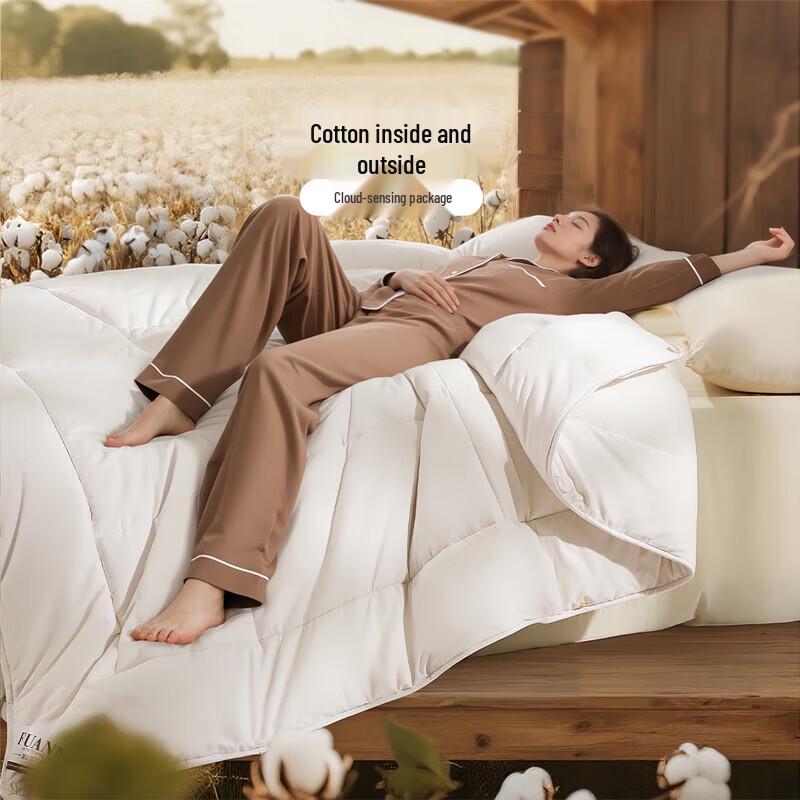 FUANNA 100% Cotton Thickened Winter Quilt