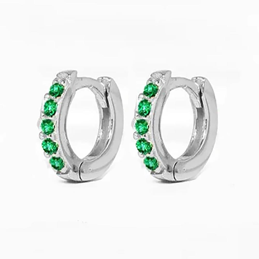 1 Pair Stainless Steel Cubic Zirconia Minimal Hoop Earrings for Women Small Huggie Thin Cartilage Helix Tragus Piercing Jewelry