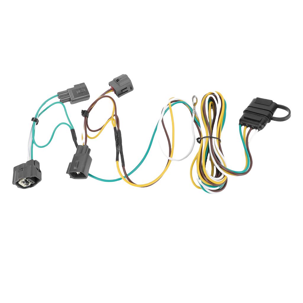 4 Pin Trailer Wiring Harness 55363 Vehicle Side 4 Way Towing Hitch Wiring Replacement for Wrangler TJ 1998 2006