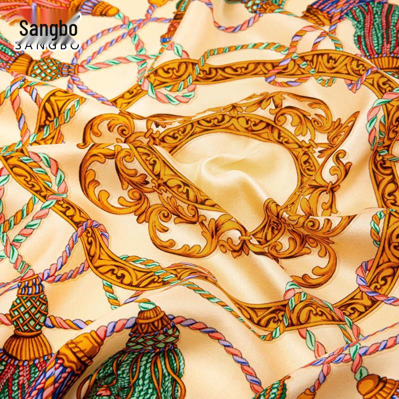 SANGBO Mulberry Silk Scarf & Pen Set