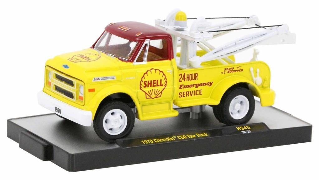 M2 Machines Scale Chevrolet C60 Shell Tow Truck 1970 Tow Truck Diecast Model Car 1/64 [Used]
