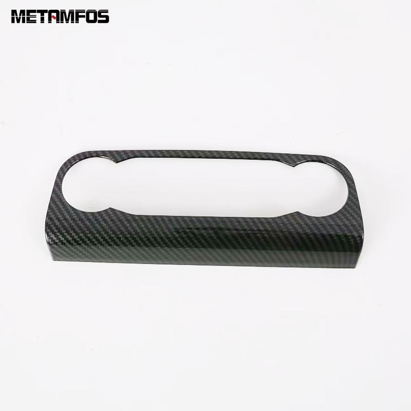 Center Console Air Condition AC Switch Panel Cover Trim For Ford Kuga Escape Carbon Fiber Interior Accessories