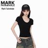 Camiseta Feminina Manga Curta Gola U Slim Fit