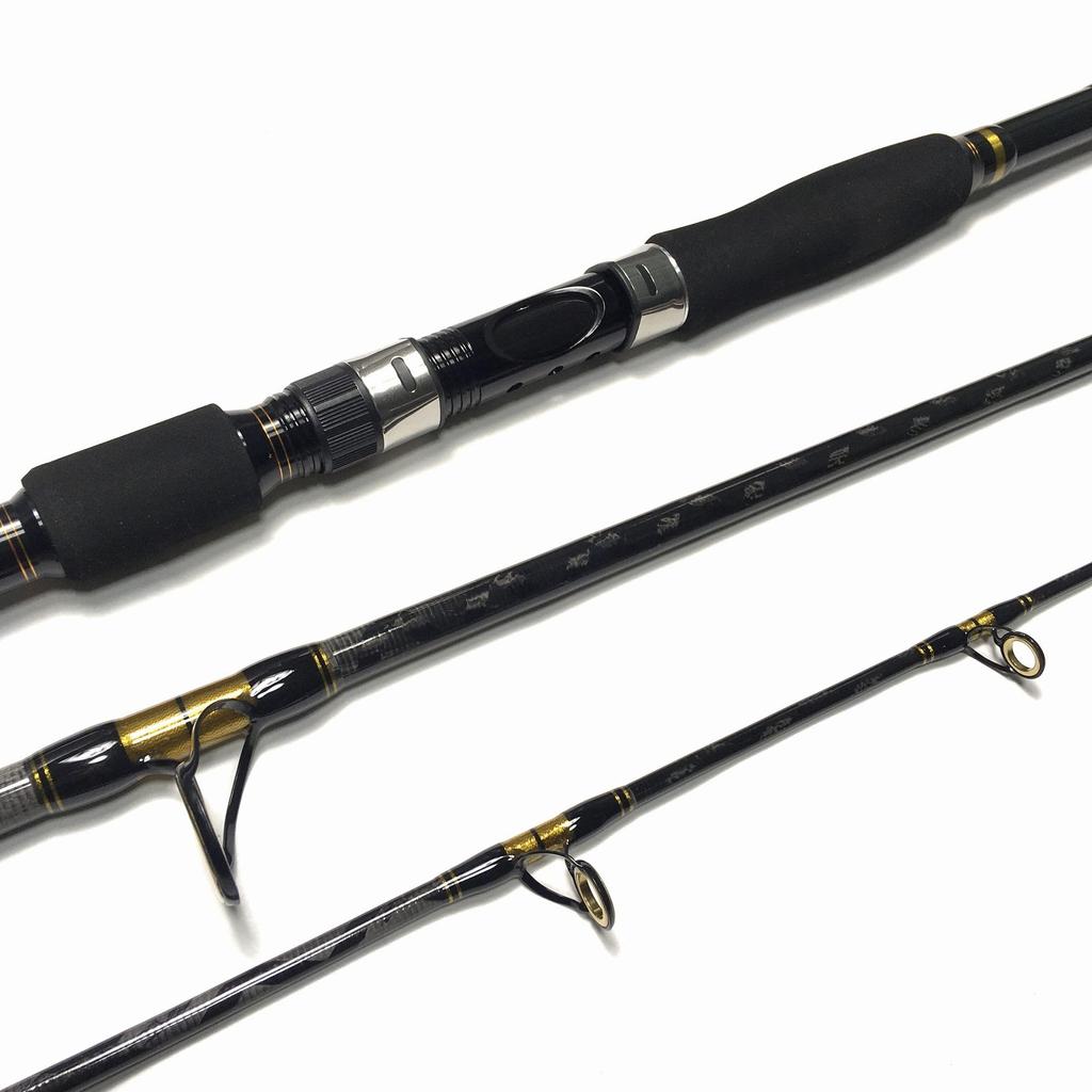 7-foot 3-piece XH (Spiral X) Jigging Rod with a 3.4mm tip and 18.1mm butt, weighing 390g. Ideal for offshore saltwater fishing. [Imported]