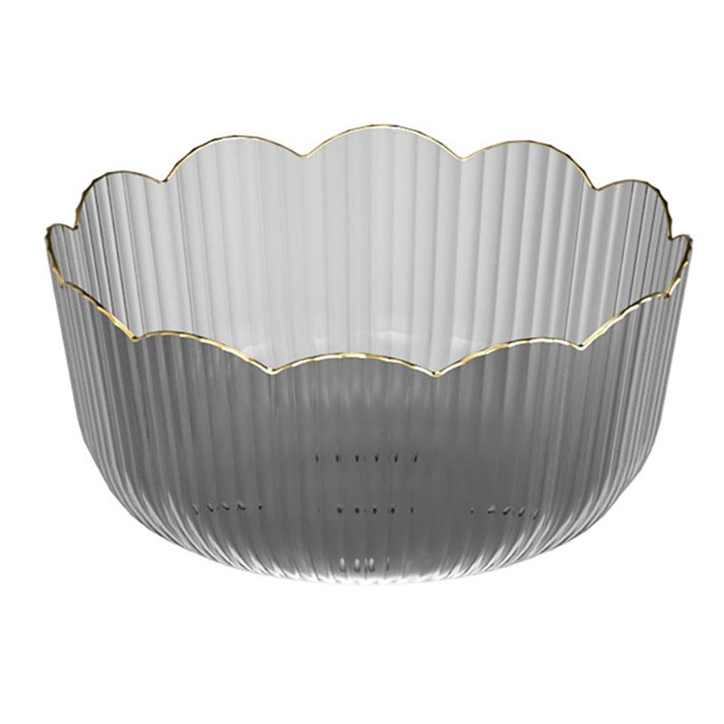 Multifunkční velkokapacitní mísa na ovoce Průhledná plastová mísa na ovoce Stohovatelná salátová mísa Podnos na ovoce Venkovní nádobí