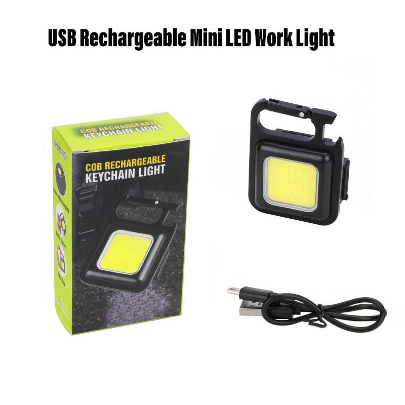 Compact Aluminum Alloy Flashlight Portable Keychain Light With Rechargeable Battery Super Bright Led Characters)