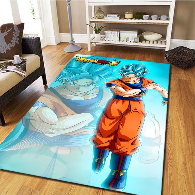 Tappeto Dragon Ball Z per Soggiorno Camera da Letto Casa Decorazione Divano Tappetino Antiscivolo per Gioco Bambini