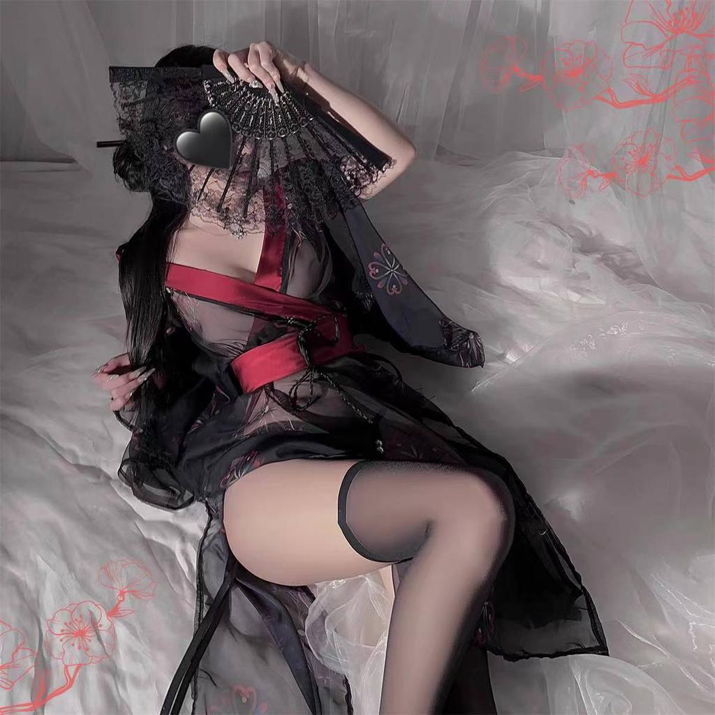 Erotic Underwear Erotic Antique Hanfu Passion Uniform Temptation Bed Flirting Sexy Pajamas Kimono Set Free