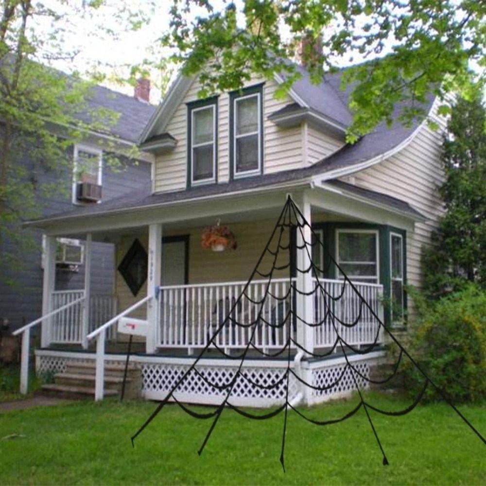 Soft Halloween Triangle Spider Extra Large Spider Web Decoration  For Halloween Party