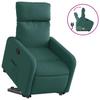 Recliner Chair with Lift Assist Dark Green Fabric