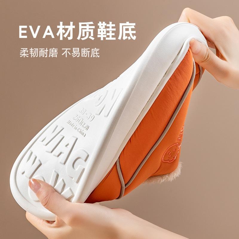 Bag heel cotton slippers men's winter waterproof thick bottom couple household indoor warm outdoor cotton slippers women
