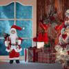 Santa Claus Ornament 30cm Standing Santa Claus Christmas Ornament C...