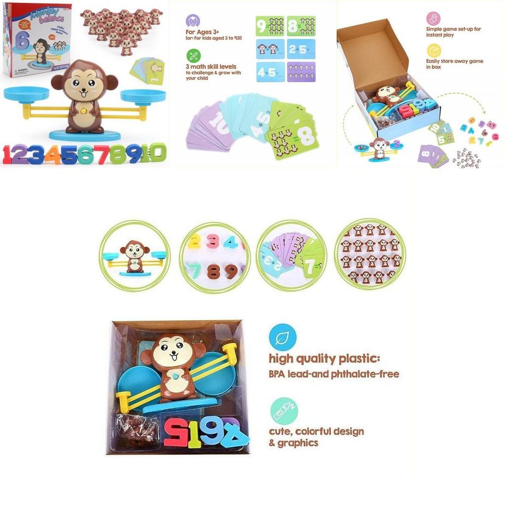 Lustiges Mathe-Zählspiel für Kinder Affen-Balance-Spielzeug-Set für Vorschulkinder