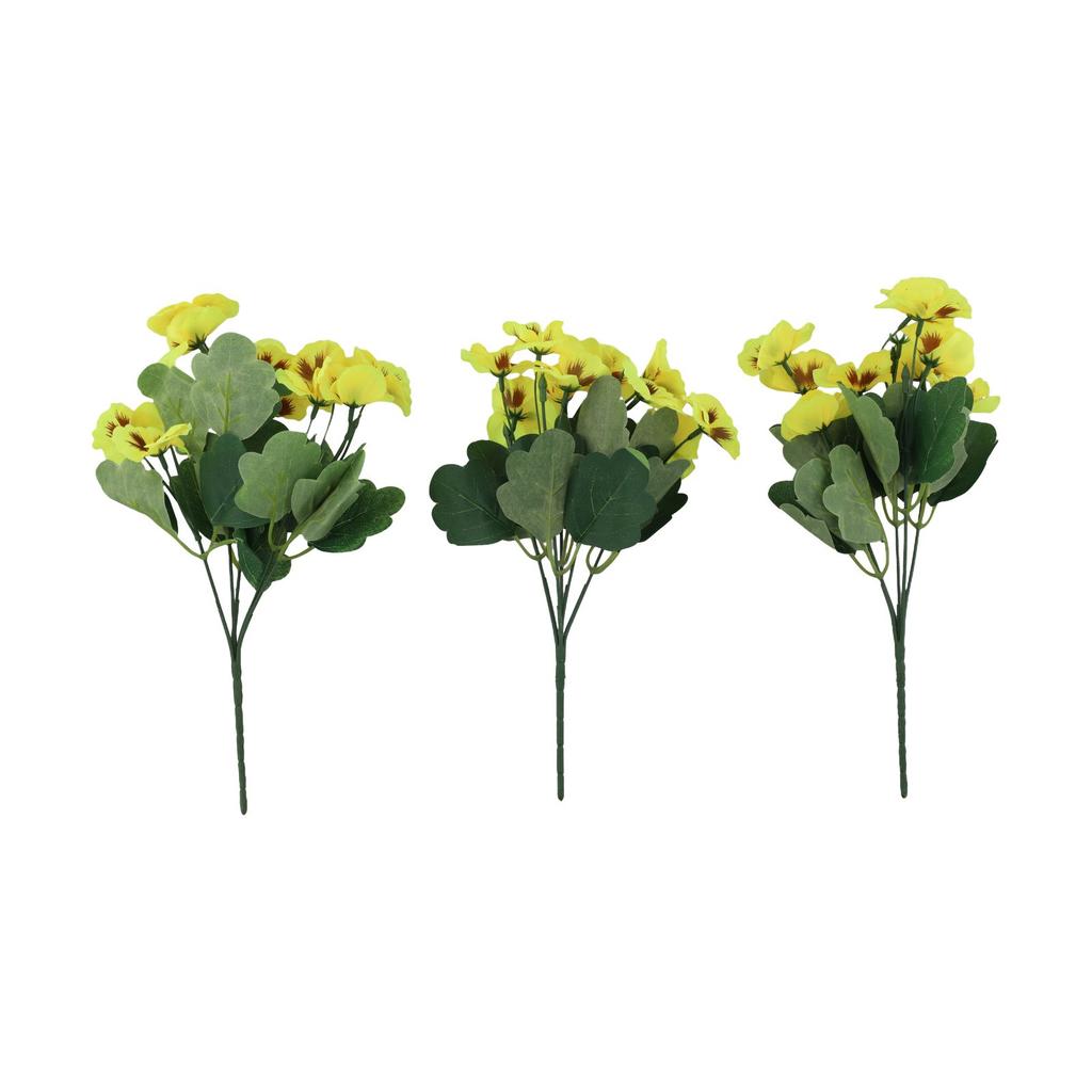Artificial Pansies Indoor Outdoor Decor UV-Resistant Flowers Versatile Use