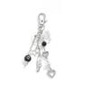Zinc Zinc Alloy 8 Ball Star Keychain Phone Chain Billiards Black 8 Key Chain  Creative Gift