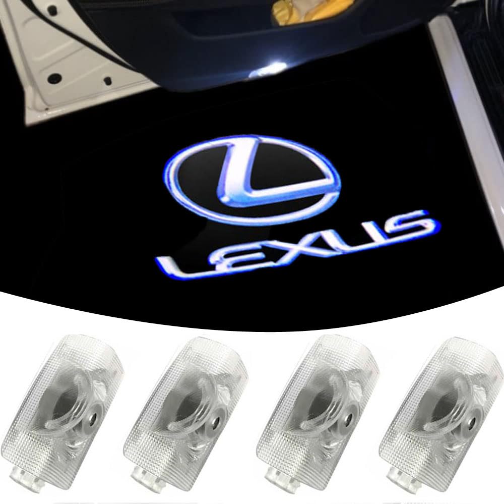 

Лазерный логотип, приветственная подсветка двери, светодиодный логотип, комплект из 2 шт. для 4 подсветок, свет, лампа, проекция, RX450h/RX200t/RX270/RX300/RX350/ES240/GX400/GX460/LX570