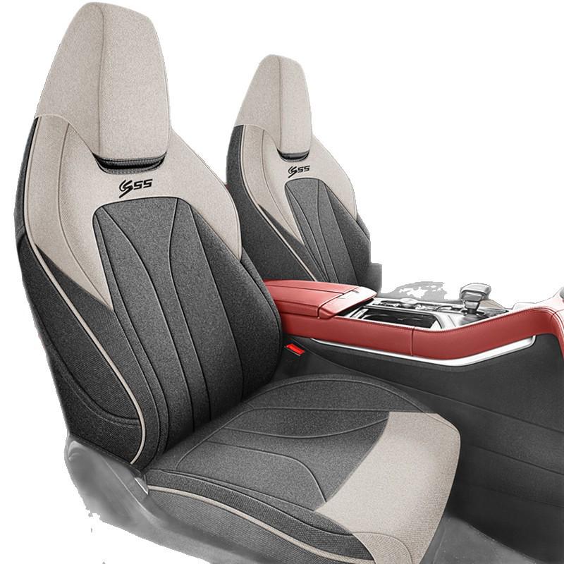 Breathable Fabric Car Seat Covers for Changan CS55/CS55PLUS, Fully Wrapped in Cotton and Linen.