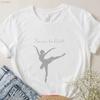 Ich Liebe Ballett Unisex T-Shirt Ballerina Klasse Ballett Lektion Für Mädchen Ihre Vintage Weich Dehnbar Stilvoll Unisex